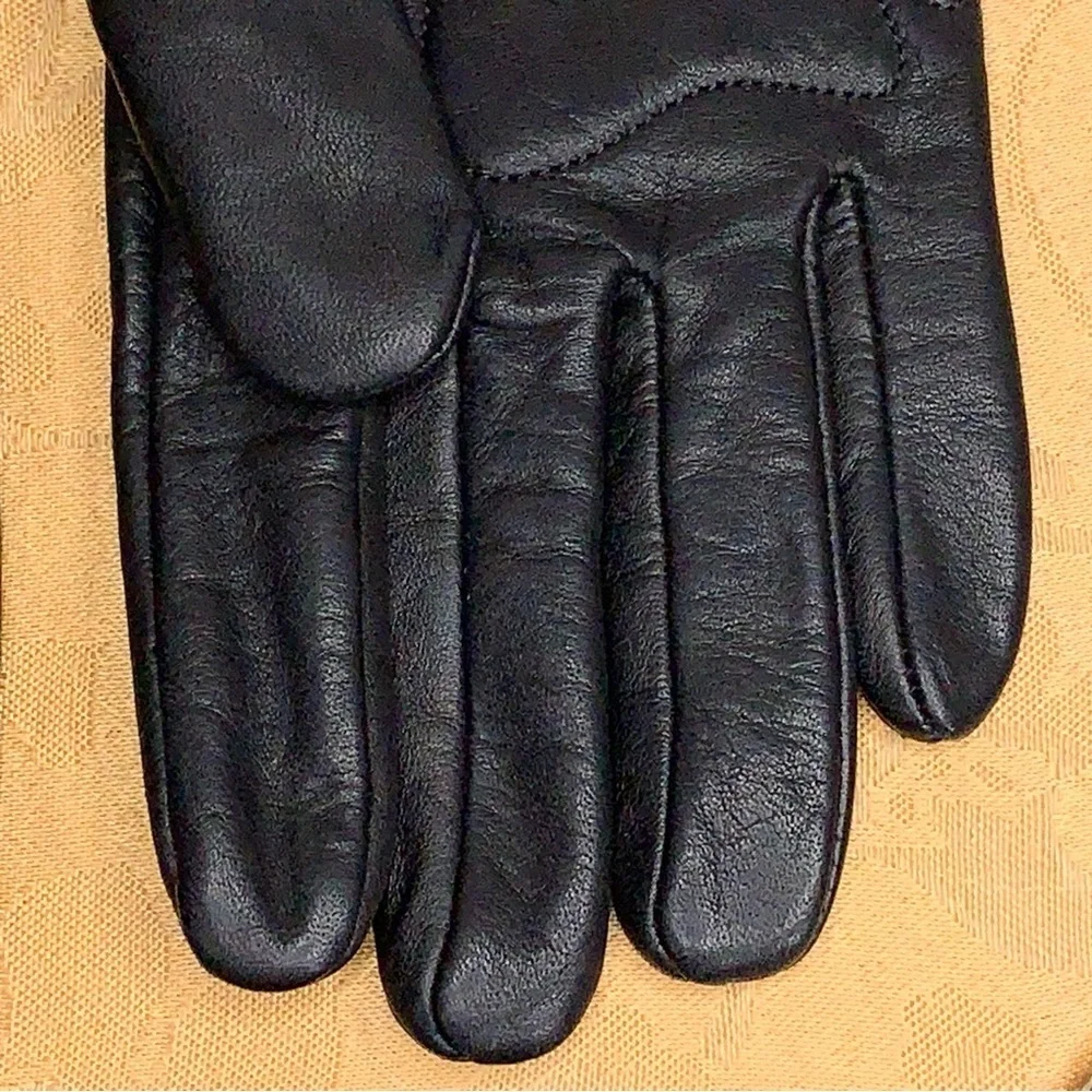 XL Womens Harley Davidson Motorcycle Soft Leather Gloves Embroidered